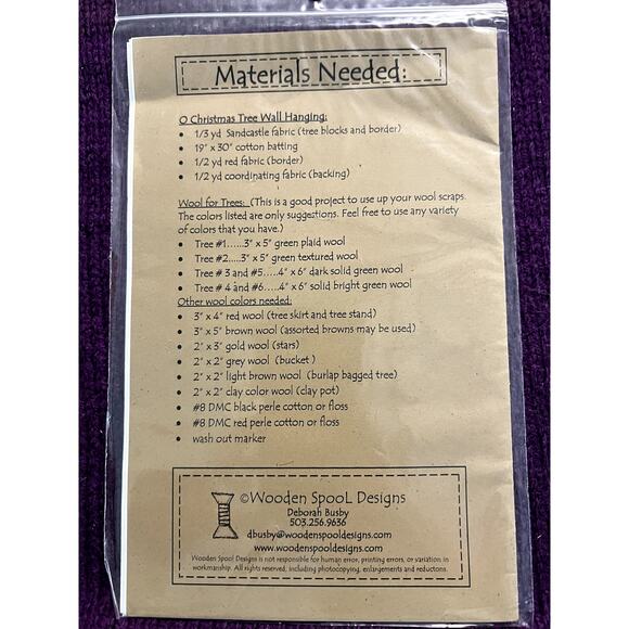 O christmas tree mini quilt wall hanging pattern - Picture 4 of 8
